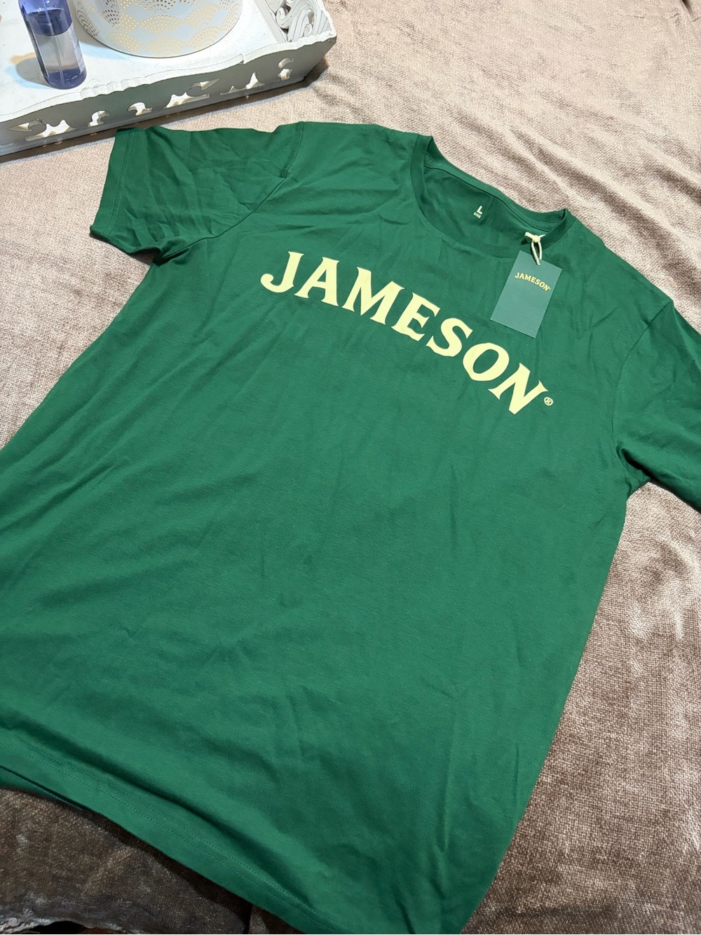 Green Jameson Logo T-Shirt, Size Large